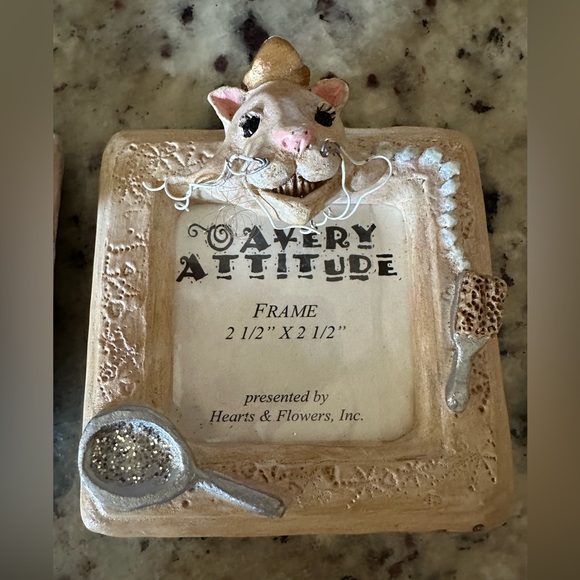 Set of 2 picture frames. 2.5” x 2.5” - Picture 3 of 5